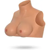 Vuxen Bodies Siliconen - Wearable Breasts Crop Top E Cup