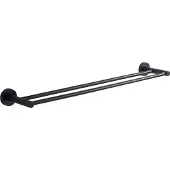 Mexen Remo dubbele handdoekhouder, zwart - 7050725-70