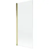 Mexen Mist badwand 1-vleugelig 80 x 150 , transparant, goud - 8A9-080-001-50-00