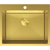 Mexen Solix roestvrijstalen spoelbak 1-komors 600 x 500 , goud - 6408601000-55
