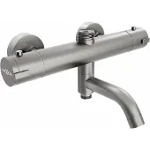 Mexen Kai thermostatische bad- en douchekraan, grafiet - 77900-66