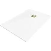 Mexen Stone+ kwadratische composietdouchebak 120 x 100 , wit, gouden afdekking - 44101012-G