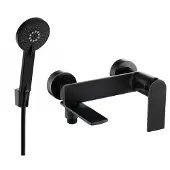 Mexen Zero R40 badkraan met doucheset, zwart - 7113R40-70