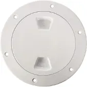 Beckson Marine Smooth Screw-out Deck Plate 4´´ Wit