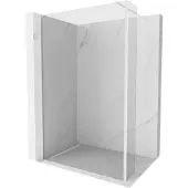 Mexen Kioto douchewand Walk-in 170 x 30 , transparant, wit - 800-170-212-20-00-030