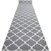 Rugsx Gegummeerde bestrating 67cm Marokkaanse Klaver grijskleuring TRELLIS 30352 67x1050 cm