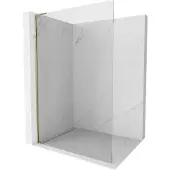 Mexen Kioto L douchewand Walk-in 60 x 200 , transparant, goud - 800-060-103-50-00