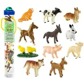Safari speelset Farm babies Toob junior 12 delig