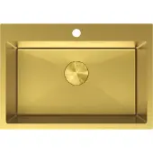 Mexen Solix roestvrijstalen spoelbak 1-komer 650 x 450 , goud - 6403651000-55