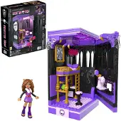 Mega Monster High Actiefiguur Bouwset Clawdeen's Boo-k Den met 299 Onderdelen