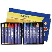 Lyra x waskrijt, kartonnen etui met 12 stuks in geassorteerde k...