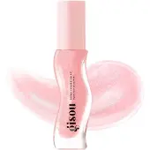 Gisou Honing Geïnfuseerde Hydraterende Lippenolie, Voedende Lippenbalsem voor Droge Lippen, Hoge Glans, Gladde Finish, Helder Roze Shimmer