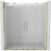 Mexen Velar L Duo schuifdouchedeuren 200 , mat, goud - 871-200-003-32-50