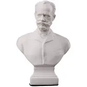 Danila-Souvenirs Russische componist Pjotr Tsjaikovski marmeren buste standbeeld sculptuur 12 cm