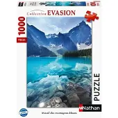 Nathan Puzzel - - Massief van de blauwe bergen - 1000 stukken - 70 x 50 cm - Gemengd