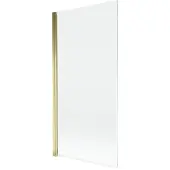 Mexen Mist badwand 1-delige 90 x 150 , transparant, goud - 8A9-090-001-50-00
