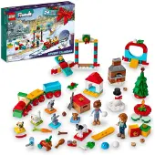 LEGO Friends 2023 Adventskalender 41758 Aftelspeelset voor de kerstvakantie 24 dagelijkse verrassingen om te verzamelen, waaronder 2 minipoppetjes en