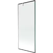 Mexen Next badkuipscherm 1-delig 80 x 150 , zwart frame, chroom - 895-080-000-00-70-01