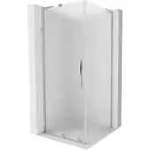Mexen Velar L douchecabine schuifdeur 100 x 100 , matglas, chroom - 871-100-100-33-01