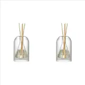 Semoic 2x Opbergflessen met diffuser, aromatherapiefles, moderne glazen fles, essentieel