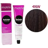 Matrix Haarkleur, SoColor Pre-Bonded Permanent Blended Collectie Crème Haarkleur 4NW 4.0