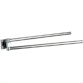 Mexen Rufo dubbele draaibare handdoekhouder, chroom - 7050925-00