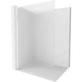 Mexen Kioto L douchewand Walk-in 70 x 200 , mat, wit - 800-070-103-20-30