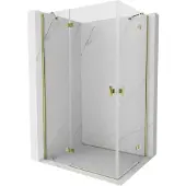 Mexen Mist-H Duo draaideur-douchecabine links 115 x 110 , transparant, goud - 8A5-115L-110P-50-00
