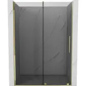 Mexen Velar schuifdouchedeur 150 , grafiet, goud - 871-150-000-41-50