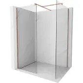 Mexen Kioto douchewand Walk-in 70 x 70 , transparant, roze goud - 800-070-202-60-00-070