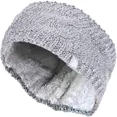 Heat Holder Dames fleece gevoerde thermo oorwarmer hoofdband - Lichtgrijs