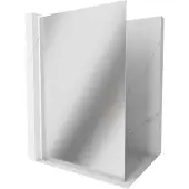 Mexen Kioto L douchewand Walk-in 90 x 200 , spiegel, wit - 800-090-103-20-50