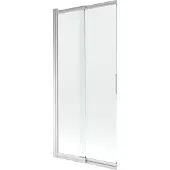 Mexen Fox badwand 2-delige schuifbaar 85 x 150 , transparant, chroom - 891-085-002-01-00