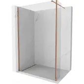 Mexen Kioto douchewand Walk-in 110 x 30 , transparant, roze goud - 800-110-212-60-00-030