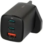 IBox C-65, zwart. Universele oplader met GaN-technologie, 65W, met UK-stekker