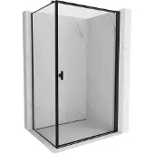 Mexen Mist-B draaideur-douchecabine rechts 100 x 85 , zwarte lijst, zwart - 8A2T-100-085-70-70-P