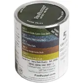 PanPastel 30056 Ultra Soft Artist Pastel 5 Color Set Starter Set - Extra Dark Shades w/Sofft Tools