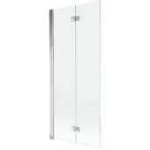 Mexen Mist douchewand 2-delig links 80 x 150 , transparant, chroom - 8A9-080-002-01-00-L