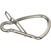 Kong Italy Mooring Hook With Spring Inox 200 Mm Zilver