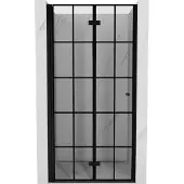 Mexen Mist-F vouwwanden douchedeur links 85 , zwart raster, zwart - 8A6-085-000-70-77-L