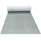 TAUOH 2400X450X6mm EVA-schuim bootvloer, antislip, zelfklevende dekmat, gestreepte jachtvloer