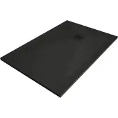Mexen Stone+ rechthoekige composietdouchebak 120 x 70 , zwart, zwarte afdekking - 44707012-B