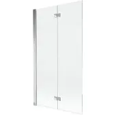 Mexen Mist douchewand 2-delig links 100 x 150 , transparant, chroom - 8A9-100-002-01-00-L