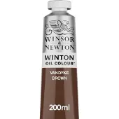Winsor & Newton Winton Olieverf, 200ml (6.75-oz) Tube, Vandyke Bruin