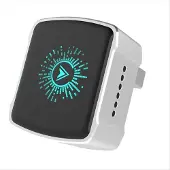Melitt 2-in-1 bekabelde naar draadloze CarPlay-adapter Plug & Play Zilver