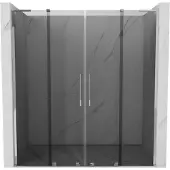 Mexen Velar L Duo schuifdouchedeuren 200 , grafiet, chroom - 871-200-003-42-01