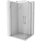 Mexen Velar L Duo schuifdouchecabine 90 x 80 , transparant, chroom - 871-090-080-02-03-01