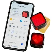 Magene Achterlicht fiets - - Achterlicht L308 - Oplaadbaar USB - Zwart/Rood - Unisex