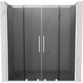 Mexen Velar Duo schuifdouchedeur 170 , grafiet, wit - 871-170-000-42-20