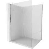 Mexen Kioto L douchewand Walk-in 80 x 200 , strepen, chroom - 800-080-103-01-09